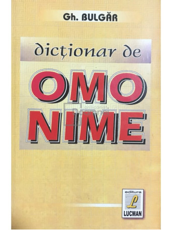 Dictionar de omonime