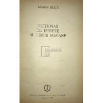 Dictionar de epitete al limbii romane