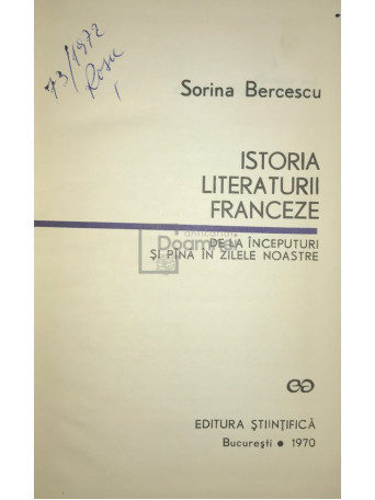 Istoria literaturii franceze