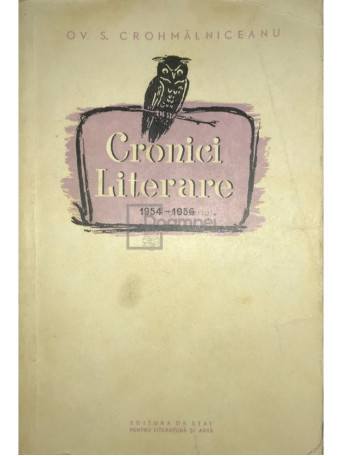 Cronici literare 1954-1956