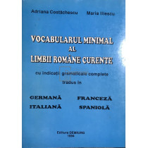 Vocabularul minimal al limbii romane curente