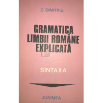 Gramatica limbii romane explicata - Sintaxa