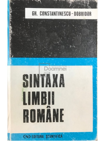 Sintaxa limbii romane