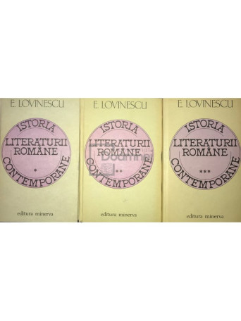 Istoria literaturii romane contemporane, 3 vol.