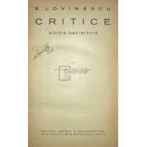 Critice, vol. VII - Literatura noua