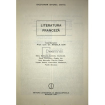 Literatura franceza - Dictionar istoric critic