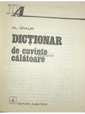 Dictionar de cuvinte calatoare