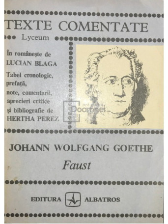 Hertha Perez - Johann Wolfgang Goethe - Faust - 1982 - Brosata