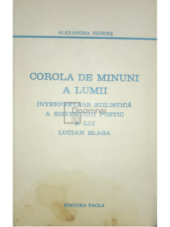 Corola de minuni a lumii (dedicatie)