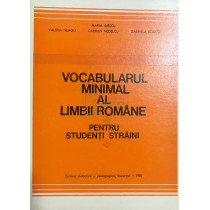 Vocabularul minimal al limbii romane pentru studenti straini