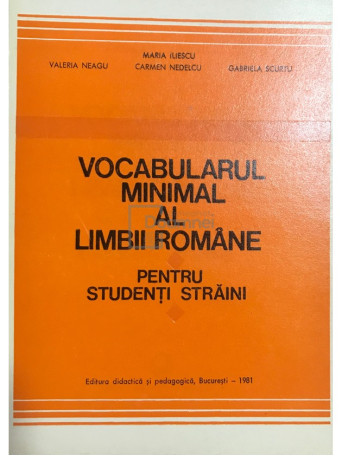 Vocabularul minimal al limbii romane pentru studenti straini