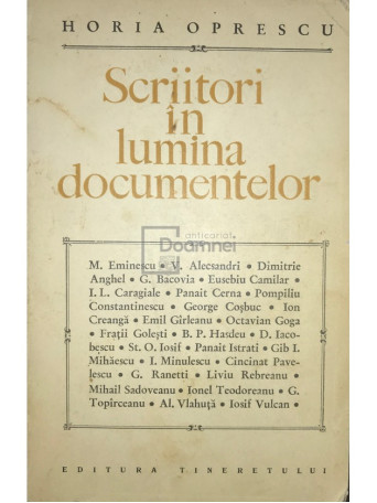 Scriitori in lumina documentelor