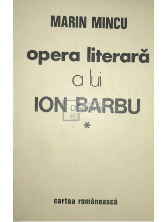 Opera literara a lui Ion Barbu