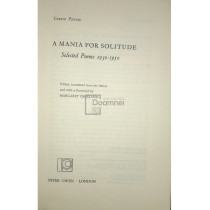 A mania for Solitude - Selected poems