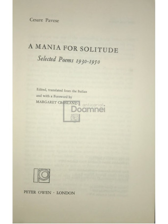 A mania for Solitude - Selected poems