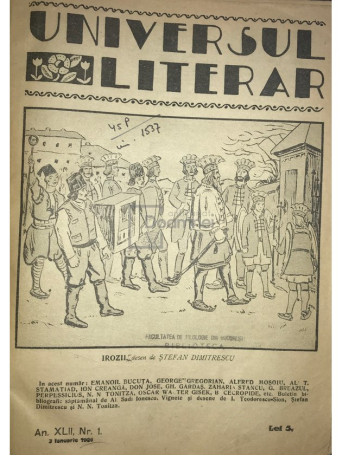 Universul Literar - colegat de 52 numere ianuarie-decembrie 1926, anul XLII - 1926 - Cartonata