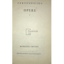 Opere, vol. VII (dedicasie)