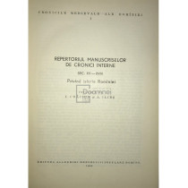 Repertoriul manuscriselor de cronici interne, sec. XV-XVIII