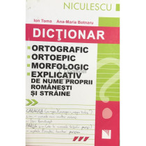 Dictionar de nume proprii romanesti si straine (dedicatie)