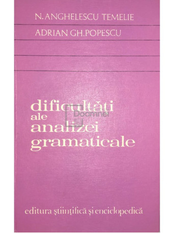 Dificultati ale analizei gramaticale