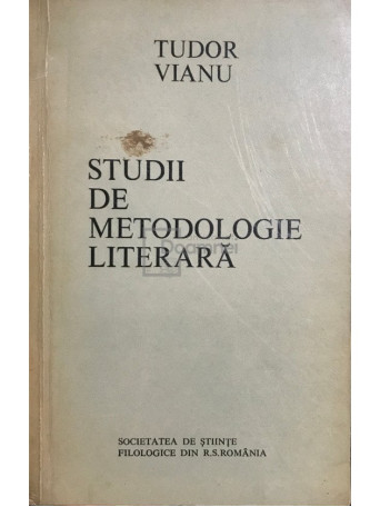 Studii de metodologie literara