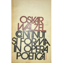 Continut si forma in opera poetica