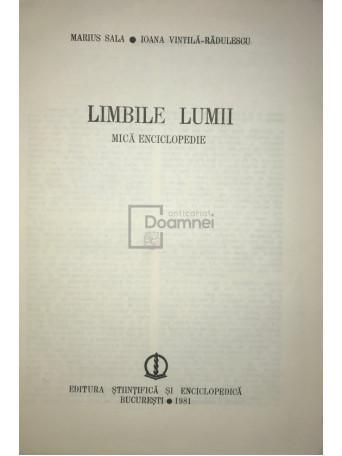 Limbile lumii - Mica enciclopedie