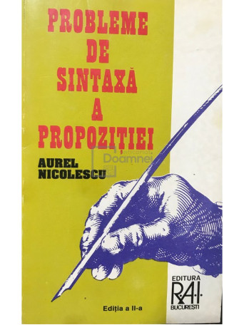 Probleme de sintaxa a propozitiei