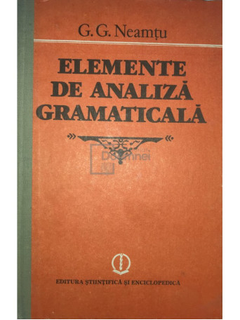 Elemente de analiza gramaticala