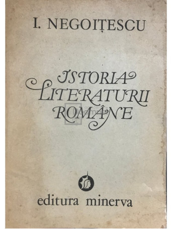 Istoria literaturii romane, vol. 1