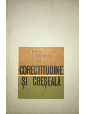 Corectitudine si greseala