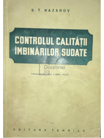 Controlul calitatii imbinarilor sudate