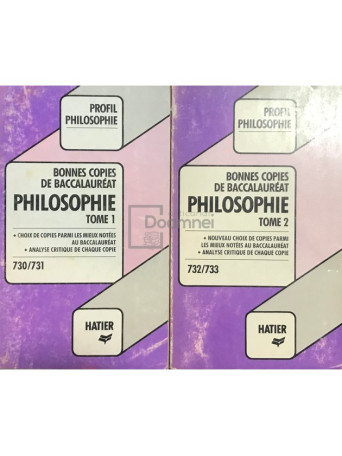 Bonnes copies de baccalaureat - Philosophie, 2 vol.