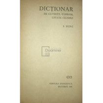 Dictionar de cuvinte, expresii, citate celebre