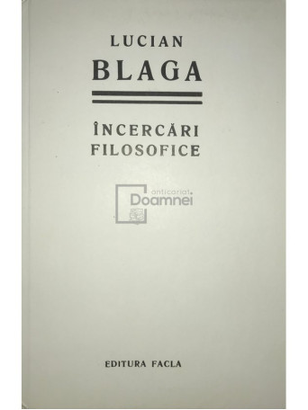 Incercari filosofice