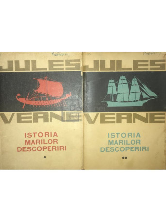 Jules Verne - Istoria marilor descoperiri, 2 vol. - 1963 - Brosata