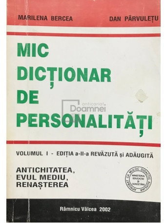 Mic dictionar de personalitati