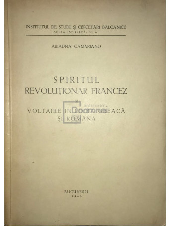 Spiritul revolutionar francez si Voltaire in limba greaca si romana