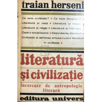 Literatura si civilizatie - Incercare de antropologie literara