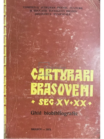 Carturari brasoveni sec XV-XX