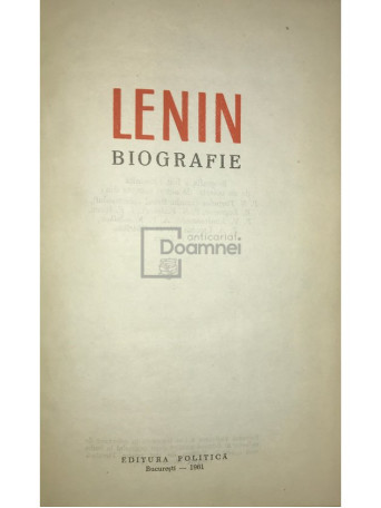 Lenin - Biografie