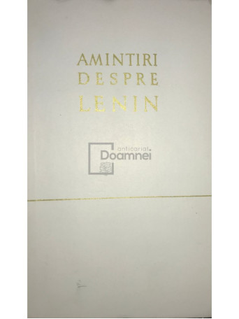 Amintiri despre Lenin