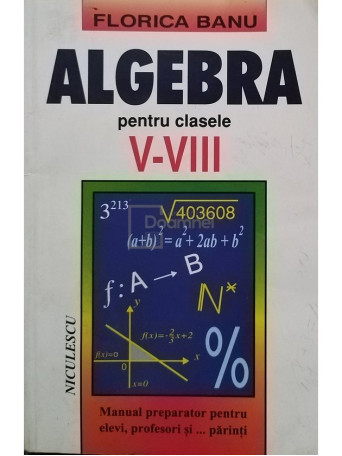 Algebra pentru clasele V - VIII