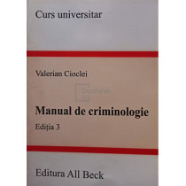 Manual de criminologie, editia