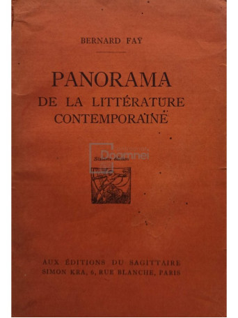 Panorama de la litterature contemporaine