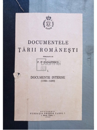 Documentele Tarii Romanesti, vol. 1