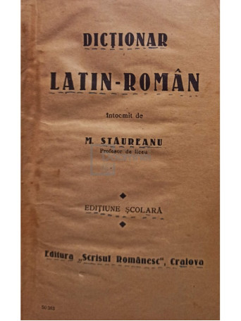 Dictionar latin-roman