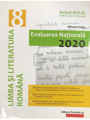 Limba si literatura romana - Evaluarea Nationala 2020