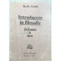 Introducere in filosofie - De la antici la Kant