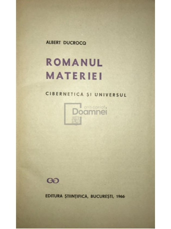 Romanul materiei